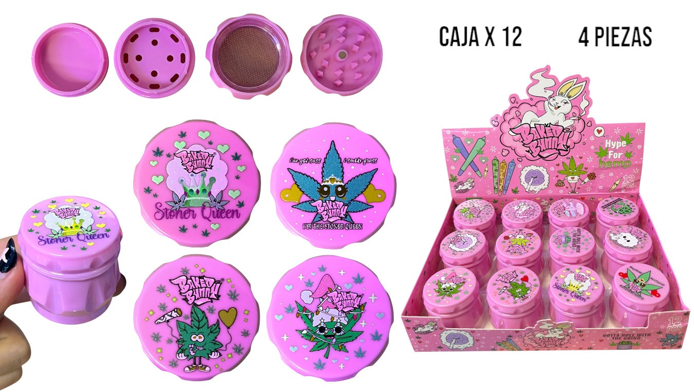 RASCADOR 4 PARTES BUNNY ROSADO