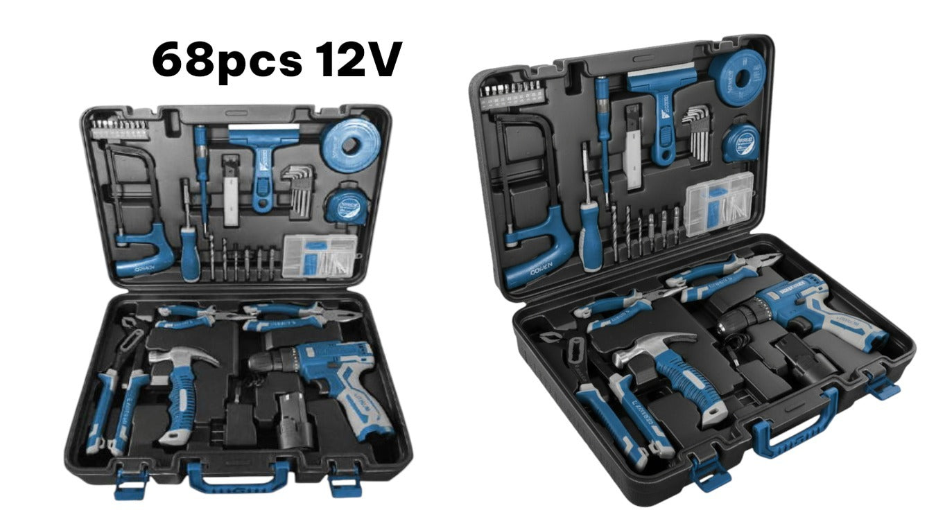 SET HERRAMIENTAS 12V 68PCS