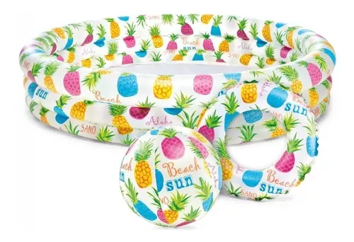INTEX PISCINA BALON Y FLOTADOR