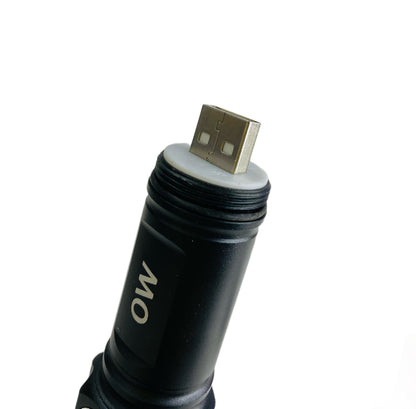 LINTERNA USB METíLICA