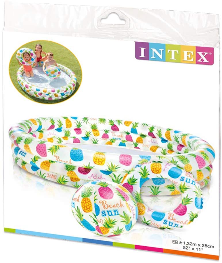 INTEX PISCINA BALON Y FLOTADOR