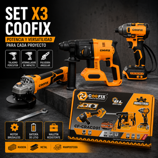TALADRO SET X 3 COOFIX