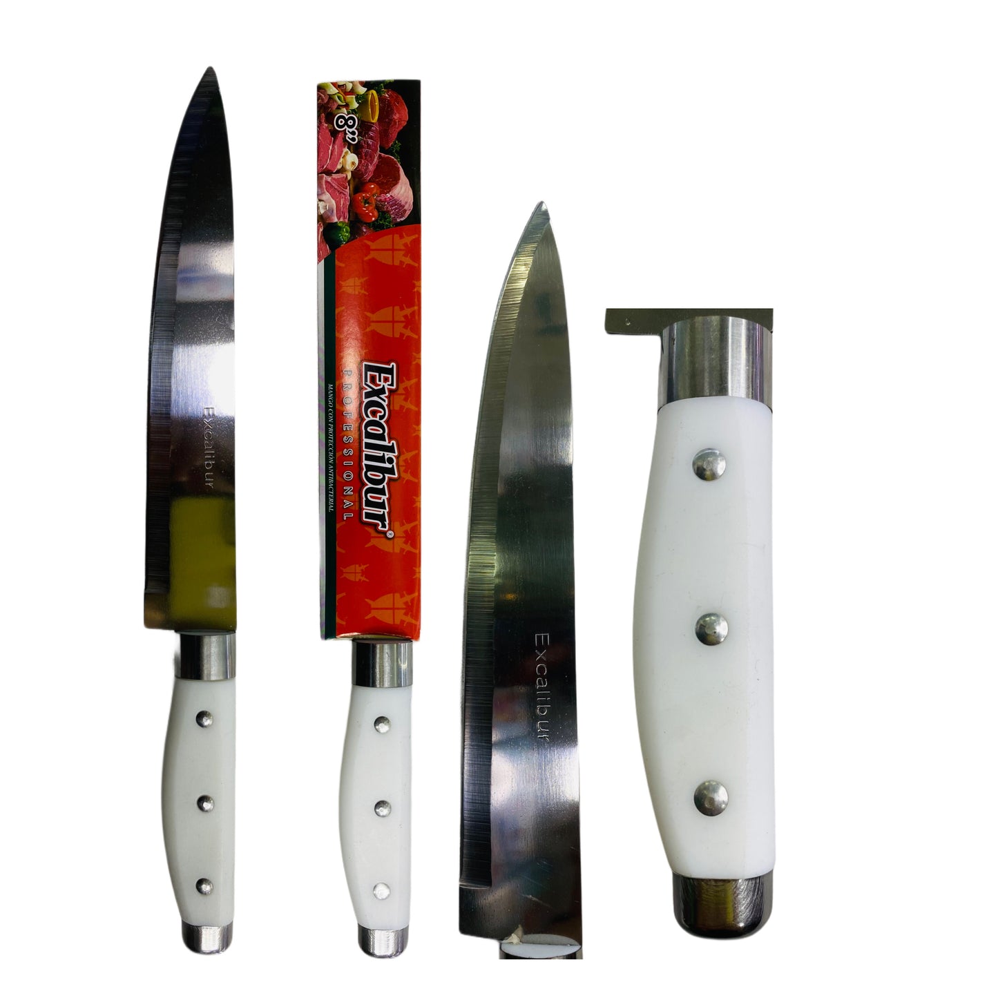 CUCHILLO EXCALIBUR BLANCO 8"