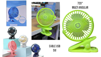 VENTILADOR PORTATIL CON CLIP