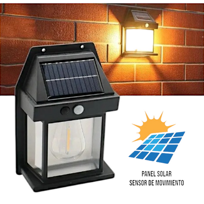 LAMPARA PARED RECARGABLE SOLAR