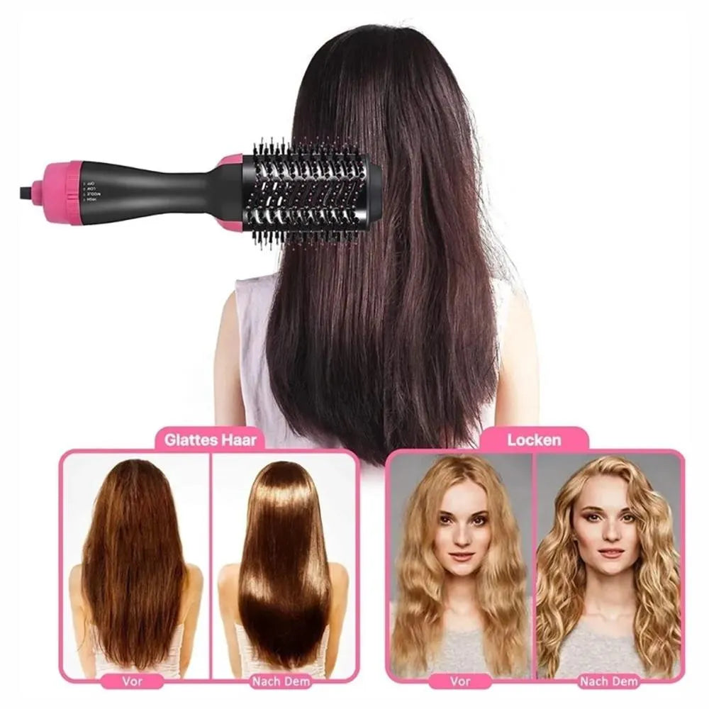 Cepillo secador y moldeador Aleko.com.co 3 en 1 con tecnología iónica para alisar y dar volumen al cabello