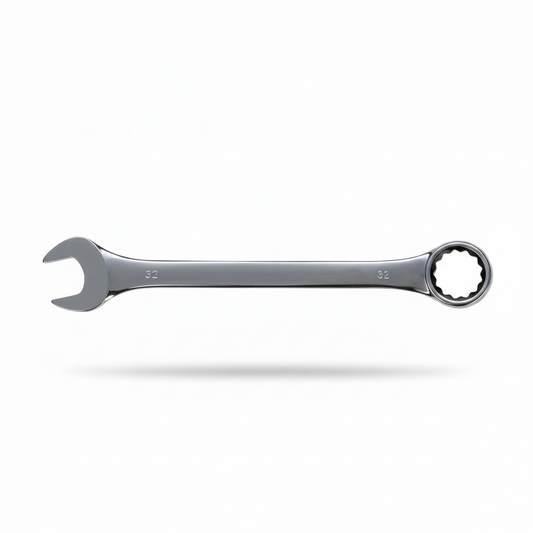Llave de combinación Aleko.com.co de 32mm fabricada en acero resistente con acabado cromado brillante