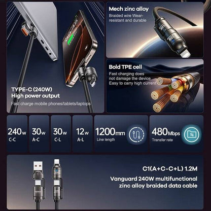 REMAX CABLE CARGA MULTI FUNCIONAL