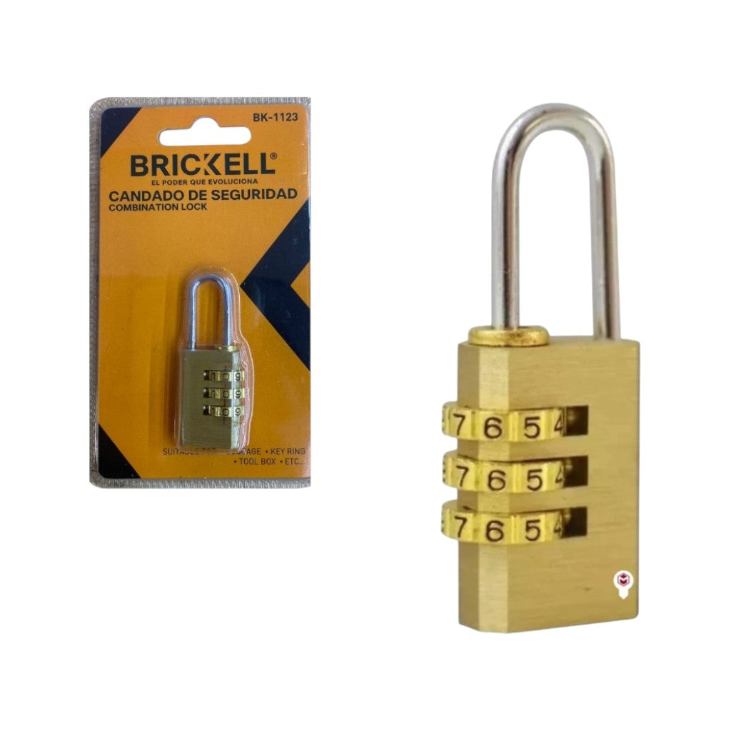 CANDADO DE CLAVE BRICKEL