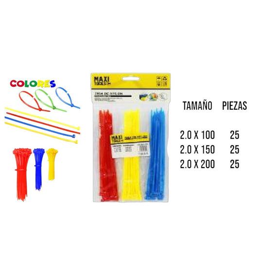 AMARRAS MULTICOLOR X3