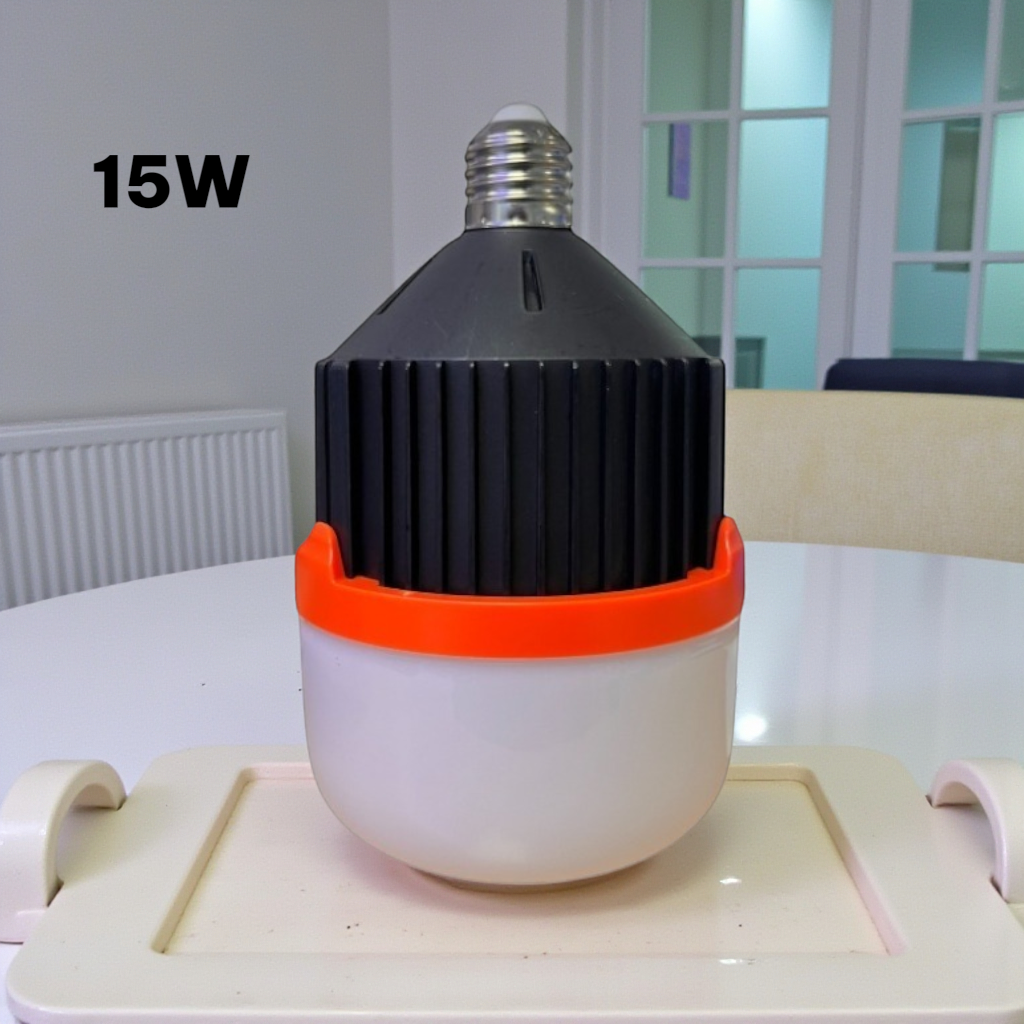 BOMBILLO CON SENSOR LUZ FRIA NEGRO