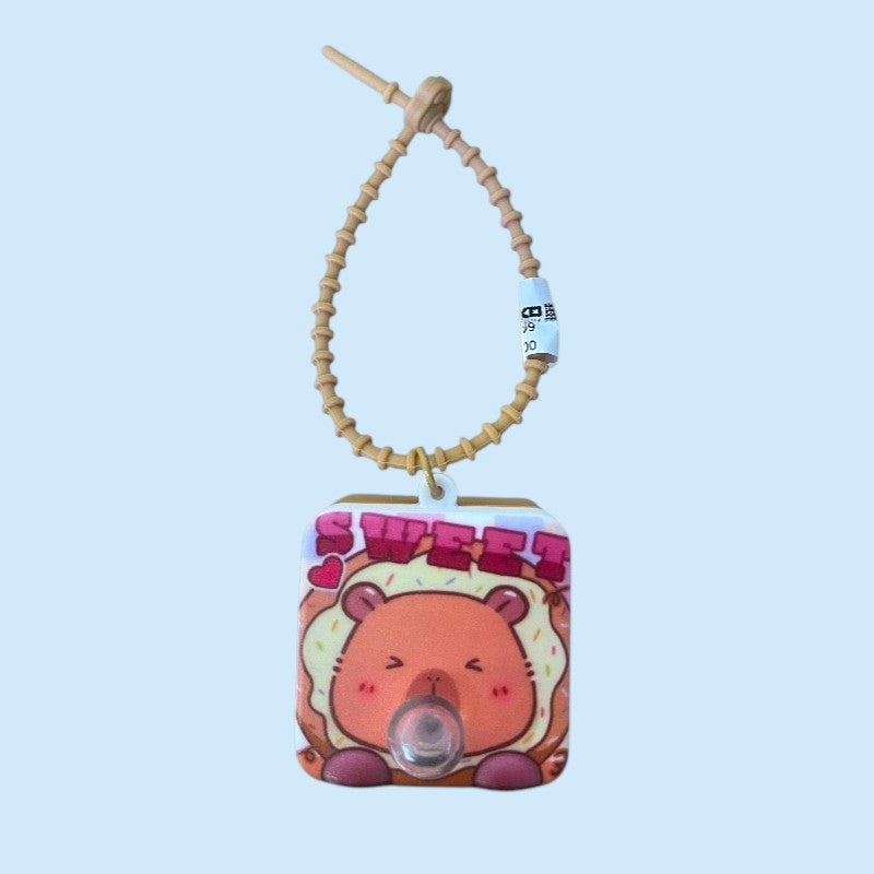 LLAVERO CUADRADO CAPIBARA