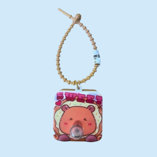 LLAVERO CUADRADO CAPIBARA