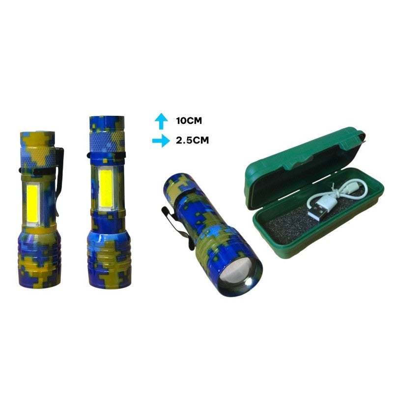 LINTERNA METAL CARGA USB