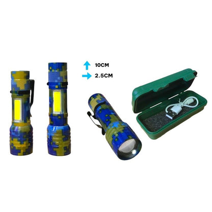 LINTERNA METAL CARGA USB