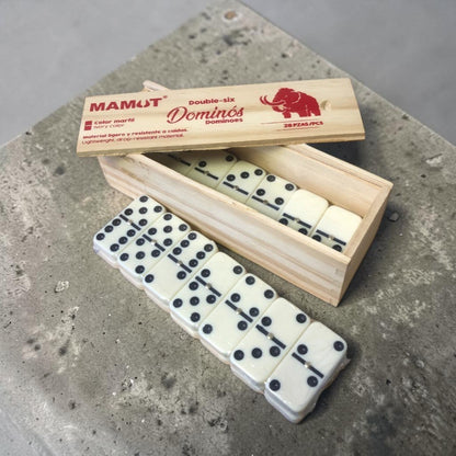 JUEGO DOMINO 10MM BLANCO MADERA