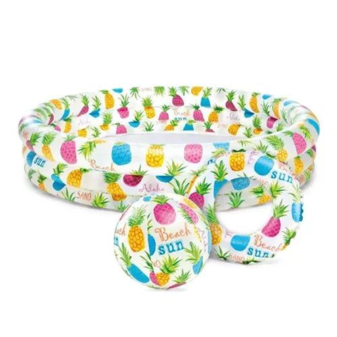 INTEX PISCINA BALON Y FLOTADOR