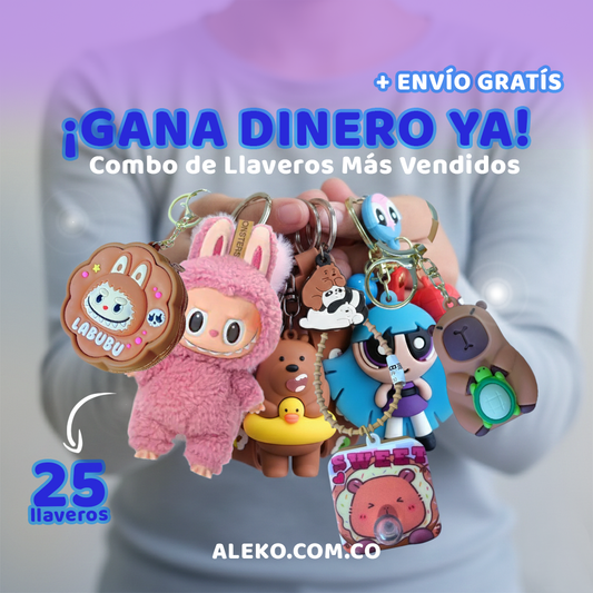 COMBO LLAVEROS X25 + ENVíO GRATIS