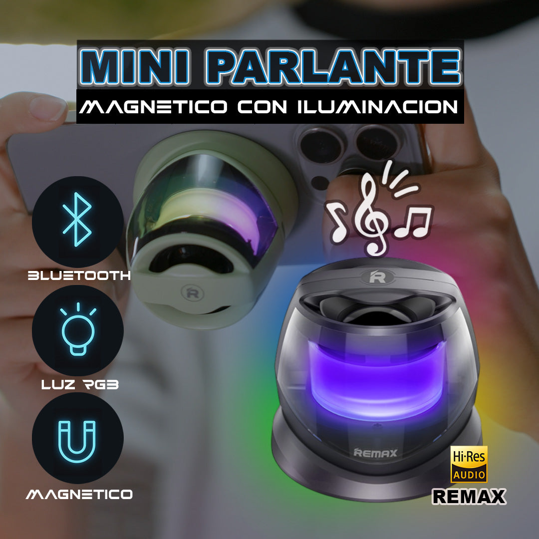 PARLANTE MAGNÉTICO CON ILUMINACIÓN + ENVÍO GRATIS