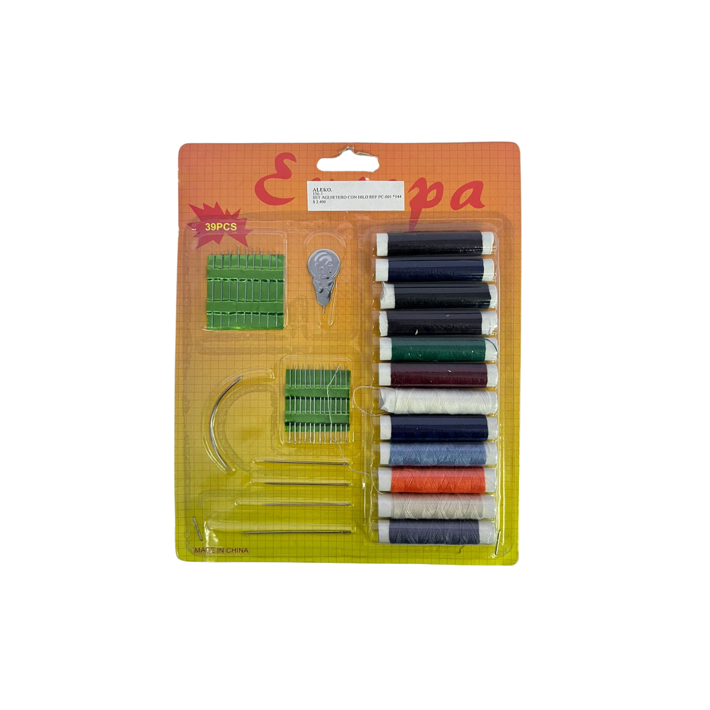 SET AGUJETERO CON HILO (12) *360